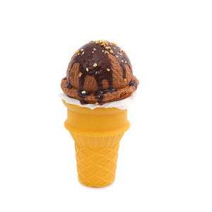 Jouet anti-stress réaliste en forme de cornet de crème glacée en PU, souple et compressible, pour le bureau, les enfants, les adultes, unisexe - Product Image 6