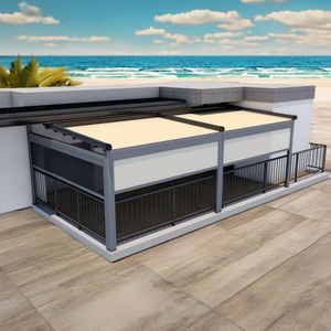 Tende <span class=keywords><strong>a</strong></span> <span class=keywords><strong>Rullo</strong></span> Impermeabili da Esterno con Motore Elettrico e Guide Zip per Tende da Patio, Balconi di Hotel, Design Impermeabile e Antivento - Product Image 2