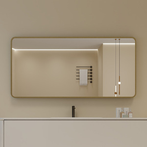 Miroir de salle de bain, miroir de salle de bain d'hôtel, coiffeuse, lavabo, miroir de <span class=keywords><strong>baignoire</strong></span>, miroir de meuble, miroir ordinaire avec cadre en aluminium - Product Image 4