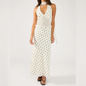 Custom Women's Clothing Factory <span class=keywords><strong>Wish</strong></span> Halter Top Imprimir Blusa de gasa Mujeres Tops - Product Image 6