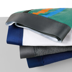 Boxer da <span class=keywords><strong>Uomo</strong></span> in <span class=keywords><strong>Cotone</strong></span> <span class=keywords><strong>100</strong></span>% Morbido e Confortevole, Stile Semplice a Vita Media con Striscia Laterale e Stampa Digitale Antibatterica - Product Image 2