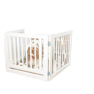 24 Zoll 3-teiliges Holz-Hundegitter Freistehend Modernes Innovatives <span class=keywords><strong>Indoor</strong></span>-Sicherheitszaun Erweiterbar 60 Zoll Breit Faltbarer Hundestufenzaun - Product Image 1