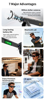 Gafas Deportivas con Cámara Mini HD Inteligente con Traducción por IA, Grabación de Video, Información Meteorológica por IA y Navegación por IA