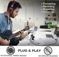 Équipement de studio d'enregistrement musical professionnel Panvotech, équipement de diffusion en direct, microphone à condensateur
