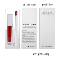 Kit de rouge à lèvres, étiquette privée, boîte pour lèvres, mat, couleur chair, avec doublure, sans cruauté