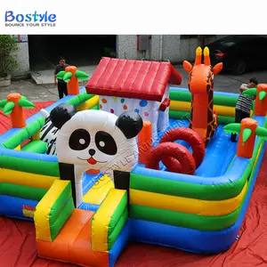 Commercial Pandaสวนสนุกเด็กสวนสนุกกลางแจ้งBounce Houseพองกระโดดปราสาท