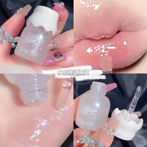 Gege Bear Lip Gloss Vegan Laris Manis, Tahan Lama, Transparan, Mengkilap, Efek Mengembangkan Bibir, Mineral, Label Kustom - Product Image 4