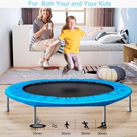 Mini trampolín de acero inoxidable para niños y adultos, equipo de gimnasio de 40 pulgadas, para ejercicio de Fitness en interiores, para saltar