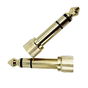 <strong>6.35mm</strong> Stereo 3Poles Male Plug <strong>to</strong> <strong>3.5mm</strong> Stereo Female Jack Gold Plated Connector <strong>3.5mm</strong> <strong>to</strong> <strong>6.35mm</strong> <strong>Adapter</strong> Converter - Product Image 3