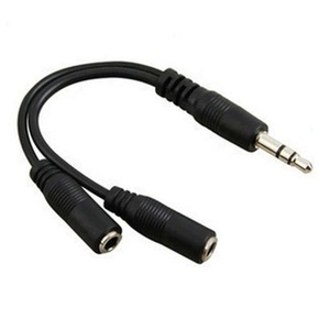 Cavo di prolunga Aux da 3.5mm <span class=keywords><strong>Audio</strong></span> per cuffie Stereo maschio a 2 femmina Y Splitter adattatore cavo convertitore cavo per auricolare - Product Image 2
