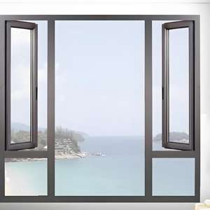 Offre Spéciale fenêtres à battant minimalistes en aluminium à cadre étroit et mince fenêtres de <span class=keywords><strong>baie</strong></span> à rupture thermique éconergétiques - Product Image 2