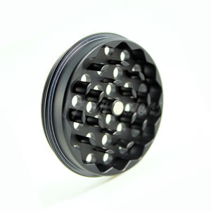 2024新しいハーブ & スパイスツール卸売タバコ葉シュレッダーアルミニウム喫煙アクセサリー金属手動ハーブグラインダーマシン - Product Image 2