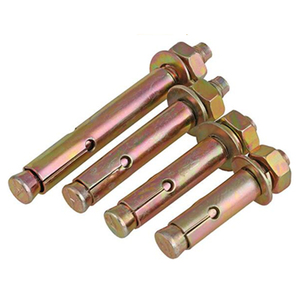 Boulon d'ancrage chimique en acier au carbone galvanisé, boulon mécanique à expansion, boulon mécanique à double manchon - Product Image 5