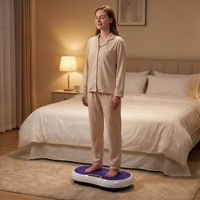 Plateforme vibrante électrique ergonomique pour usage domestique, machine d'exercice pour le renforcement musculaire du corps entier