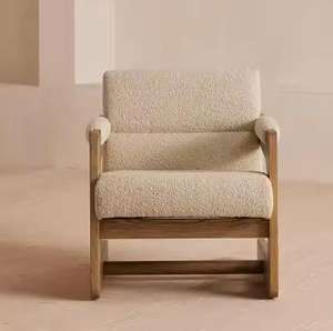 Sillón nórdico moderno minimalista de madera maciza para el hogar, oficina, y restaurante Bar, uso en <span class=keywords><strong>taller</strong></span> para sala de estar y Villa, hogar, Hotel - Product Image 2