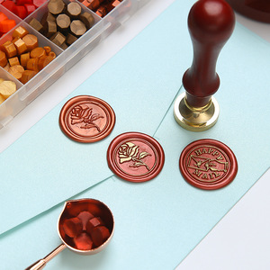Sealing Wax Kit Complete <b>Set</b> With Stamps Wax Granules <b>Tools</b> For Beginners Gift <b>Box</b> - Product Image 3