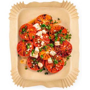 Nhà Máy Nóng Bán Nồi Chiên Không Khí Dùng Một Lần Giấy Lót Vuông 100 Pcs 50 Pcs Nướng Nồi Chiên Không Khí Lót Giấy Da Giấy - Product Image 6