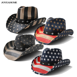 Cappello da Cowboy <span class=keywords><strong>in</strong></span> Paglia Personalizzato con Tesa Larga, Cappello Estivo da Spiaggia per Uomo e <span class=keywords><strong>Donna</strong></span> - Product Image 2