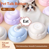 Jouet interactif en plastique pour chien, puzzle de communication pour animaux de compagnie, dispositif d'enregistrement sonore pour l'entraînement des chats et des chiens, vente en gros