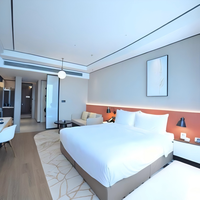 Ensemble complet de meubles de chambre à coucher sur mesure en gros, pour lits simples, doubles, queen et king size, pour hôtels modernes 5 étoiles