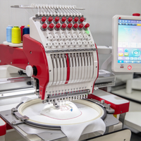 Machine à broder industrielle robuste à 15 aiguilles pour toile et denim