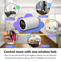 Válvula Termostática Inteligente para Radiador HY366, Control por Aplicación Zigbee, Programable Semanalmente