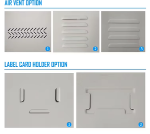 Three Tier Metal <b>Locker</b> with Key Lock and Recessed Handle for Office Storage - Product Image 4