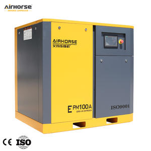 Compresseur d'<span class=keywords><strong>air</strong></span> à vis à roulement à billes refroidi par <span class=keywords><strong>air</strong></span> à vitesse variable à faible bruit 75 kW 100 ch 10 bar 10 m3/min avec moteur réservoir de 3000 L portable - Product Image 1