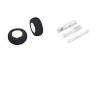 Train d'atterrissage CNC 3MM/5MM à amortissement pour DIY, compatible avec les trains d'atterrissage de volant et les trains de roulement pour avions à aile fixe FPV RC et quadricoptères