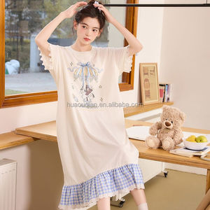 Cotton Kids Night Dress - Elegant Sleepwear for Girls