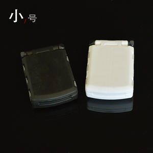 Caja de aparejos de pesca, estuche de almacenamiento portátil rígido para pesca en roca en el océano, organizador de accesorios, blanco, negro, tamaño pequeño y grande - Product Image 4