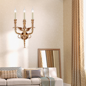 Customizable French Style Classic Antique Brass Angel <strong>Candle</strong> <strong>Wall</strong> <strong>Lights</strong> Indoor - Product Image 2