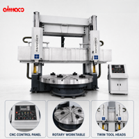 Tour vertical semi-automatique à double colonne CNC haute productivité et robuste pour le traitement des métaux