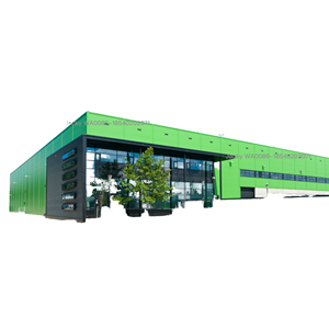 อาคารอุตสาหกรรมสำเร็จรูปสำหรับอุตสาหกรรมหนัก ระบบโครงสร้างแข็งแรง ทนทานต่อแรงลม พร้อมโซลูชันการจัดเก็บขั้นสูง - Product Image 1