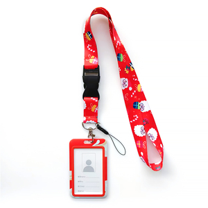 Porta Credenciales Personalizado con Logotipo, Cordón <span class=keywords><strong>de</strong></span> Nylon con Porta Credenciales para Identificación en el Trabajo o la Escuela - Product Image 1