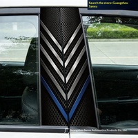Autocollants décoratifs pour voiture, film protecteur anti-rayures sur le B-pillar, thème anime, matériau PET, autocollants pour voiture