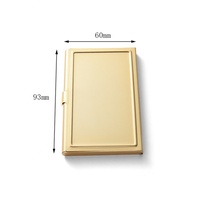Porte-cartes de visite promotionnel multifonctionnel en aluminium vierge, personnalisable avec logo, en stock, à prix abordable