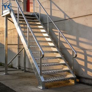 Escaliers industriels en acier métallique personnalisables Escaliers métalliques pour issues de sec - Product Image 1