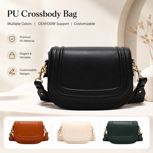 Petits sacs à bandoulière pour femmes, sacs à main décontractés en <span class=keywords><strong>cuir</strong></span> PU, sacs sous le bras pour dames avec large bandoulière - Product Image 1