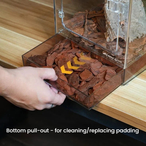 Acrylic Glass Reptile Breeding Box Terrarium for Snake Crested <strong>Gecko</strong> Front Opening Habitat <strong>Tank</strong> - Product Image 4