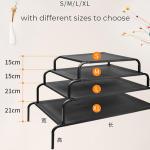 Cama para perros de tubo cuadrado fácil de montar y limpiar con tubo de hierro de 1,2mm de espesor, malla Teslin transpirable para dormir con mascotas - Product Image 6