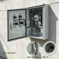 Boîte de connexion de mise à la terre équipotentielle en acier inoxydable 304 étanche IP55 LXD-0168 400x300x150mm 220V/380V 63A/630A