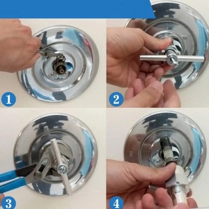 Clé pour robinet de salle de bain, extracteur de cartouche d'encre, clé extracteur de clip à ressort - Product Image 6