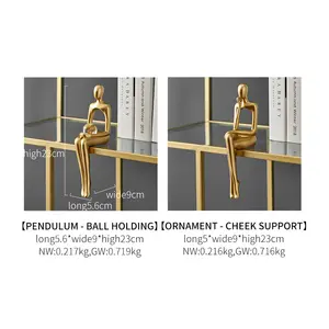Independent Design Modern Home Furnishing Resin Decoration Abstract Sitting Figurine Ornaments For Living Room Office Decor Gift