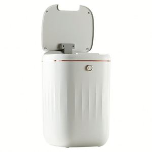 Poubelle intelligente en plastique 20L/22L/24L avec capteur et couvercle, mini poubelle à induction électrique pour la chambre à coucher - Product Image 2