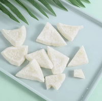 Tranches de noix de coco confites séchées par congélation de qualité supérieure (morceaux de chair de noix de coco) 100% naturelles sans additifs