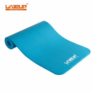 Yüksek yoğunluklu renkli toptan anti-gözyaşı egzersiz taşıma kayışı ile 12mm denge NBR Yoga matı