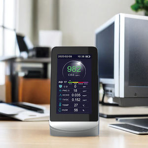 Unterstützung des Luftqualitätsmonitor-Detektors Daten erfassung für AQI PM2.5 CO <span class=keywords><strong>CO2</strong></span> HCHO TVOC Temperatur und Luft feuchtigkeit - Product Image 4