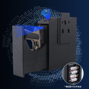 Súng sinh trắc học an toàn-Hộp súng chống cháy & Chống trộm với bàn phím kỹ thuật số im lặng, an ninh nhà/xe thép hạng nặng cho súng - Product Image 5