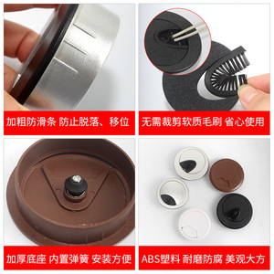 Caja de Conexiones Redonda de Plástico para Gestión de Cables, a Prueba de Polvo, Material PP, Tipo de Inserción con Pernos, Estilo Minimalista, Modelo CXH - Product Image 3